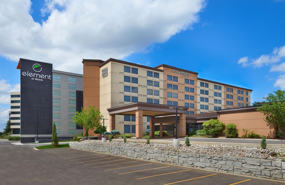 Four Points by Sheraton Toronto Airport and connected Element hotel exterior
